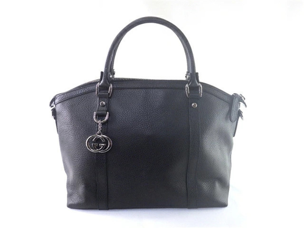 Gucci Tote Bag Embossed Leather